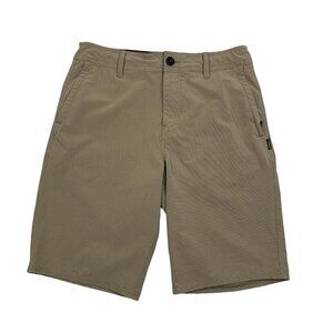 O'Neill Hybrid Flat Front Tan Performance Shorts Men's Size 30